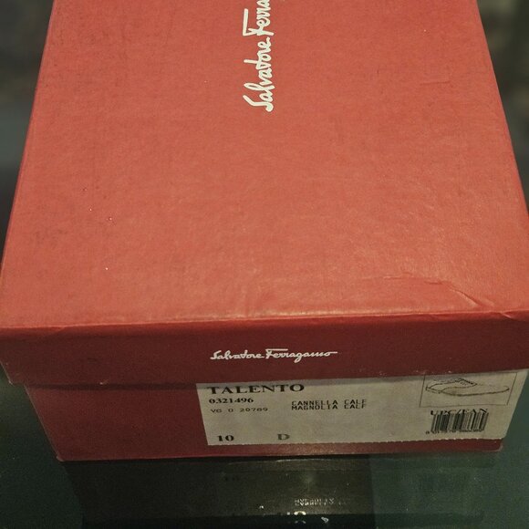 Brown & Off White Salvatore Ferragamo Golf Shoes 10 D main image 4